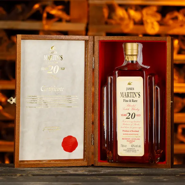 James Martin’s 20 anos caixa madeira